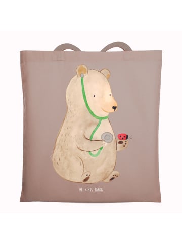 Mr. & Mrs. Panda dokumententasche Bär Arzt ohne Spruch in Braun Pastell