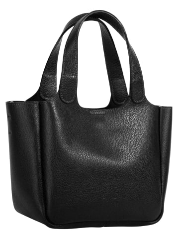 Cluty Handtasche echt Leder in schwarz