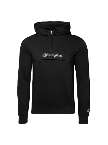 Champion Kapuzenpullover Hooded Half Zip in schwarz