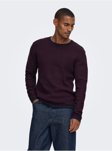 ONLY & SONS Strickpullover in Dark Sapphire