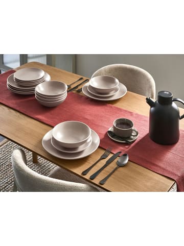 Beliani 18-tlg Tafelservice VIVANI in Beige