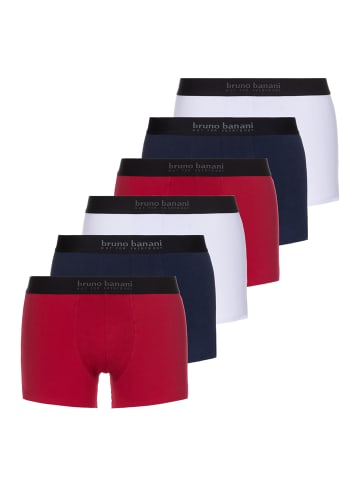 Bruno Banani Retro Short / Pant Energy in Rot / Navy / Weiß