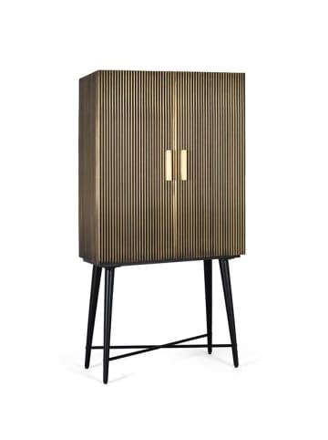 Giner y Colomer Kleiderschrank mit 2 mit Bronze verkleideten Holztüren in Gold