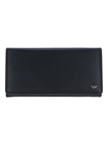 Golden Head Polo Geldbörse RFID Schutz Leder 19 cm in schwarz