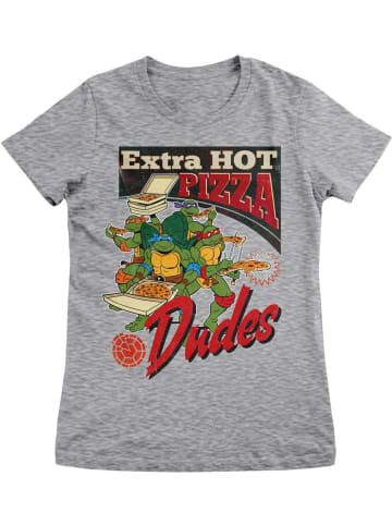 Teenage Mutant Ninja Turtles Shirt "Extra Hot Pizza Dudes Girly Tee" in Grau