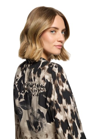 Betty Barclay Longbluse mit Stehkragen in Beige/Schwarz