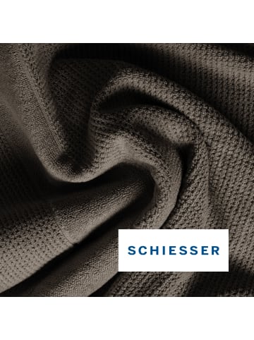 Schiesser Handtuchset Turin 4-teilig in Dunkelgrau