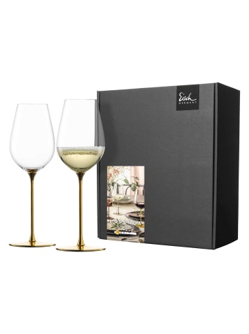 Eisch 2er Set Allround-Weingläser Essenca SensisPlus Gold Edition 400 ml in gold