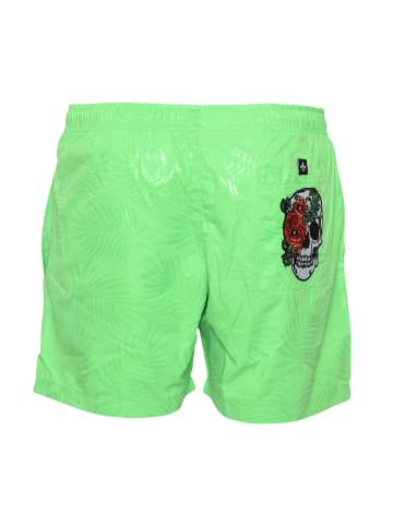 Roberto Geissini Skull Rose Badehose Grün