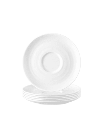 Seltmann Weiden 6er Set Kombi-Untertassen Terra ø 16,1 cm in Weiß