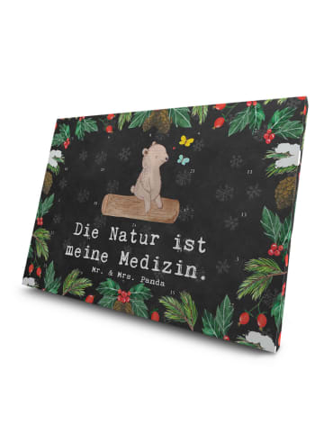 Mr. & Mrs. Panda Tee Adventskalender Bär Naturliebhaber mit Spruch in Kreidetafel
