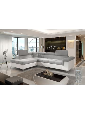 MF Design Eduardo Recamiere Links in Grau -  (L) 202 x (B) 275 x (H) 88 cm