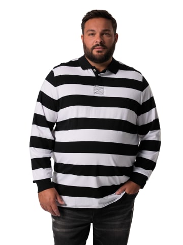 Men Plus Poloshirt in schwarz