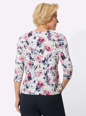 WITT WEIDEN Rundhals-Shirt in erika-taubenblau-bedruckt