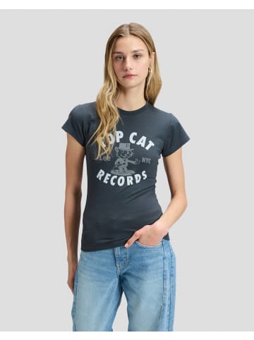 Lee T-Shirt Record in Washed Black