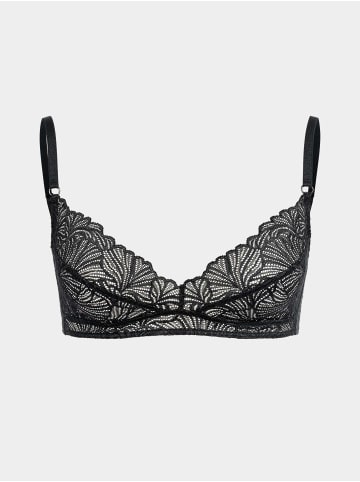 Erlich Textil  Spitzen BH FLUID LACE BÜGELLOSER BH in schwarz