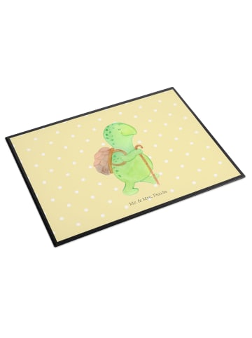 Mr. & Mrs. Panda arbeitsunterlage Schildkröte Wanderer ohne Spruch in Gelb Pastell