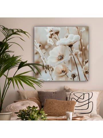 MuchoWow Leinwand Bilder Creme