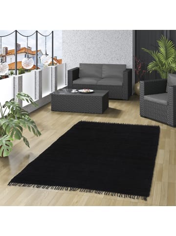 Pergamon Natur-Teppich Jolly Cotton in schwarz