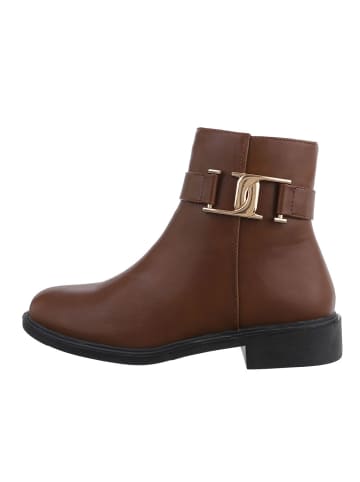 Ital-Design Stiefelette in Camel