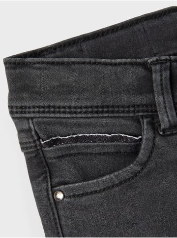 name it Jeanshose slim fit in black denim