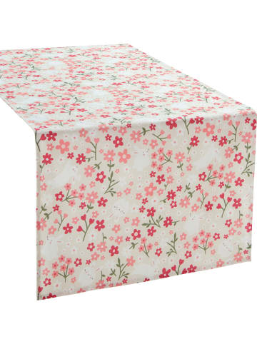 Erwin Müller Baumwolle Tischläufer in natur-rosé