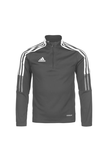 adidas Performance Sweatshirt Tiro 21 in grau / weiß