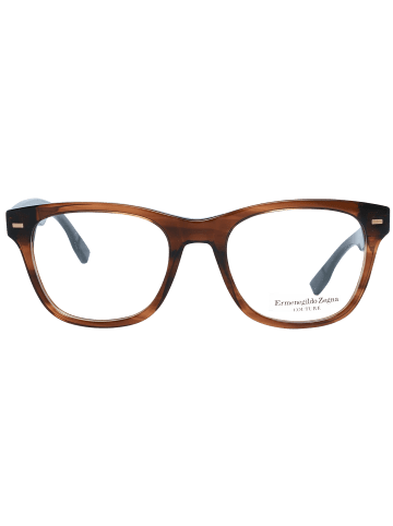 Ermenegildo Zegna Männer Optische Fassungen Trapezförmig Braun