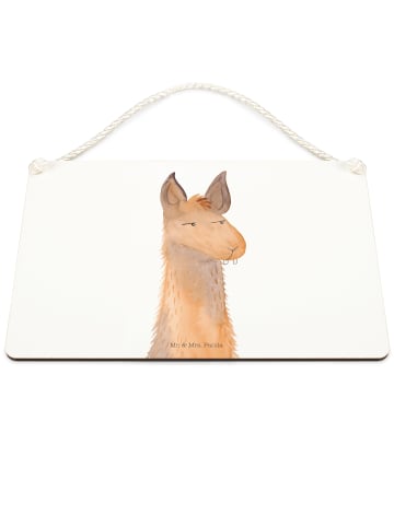 Mr. & Mrs. Panda wandtafel Lamakopf Genervt ohne Spruch in Weiß