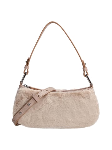 COCCINELLE Merveille - Schultertasche 23 cm (noir/noir) in natural/rosette