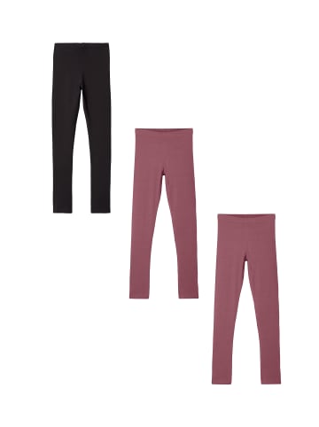 name it Basic Leggings 3er Stück Set NKFVIVIAN in Rot-2