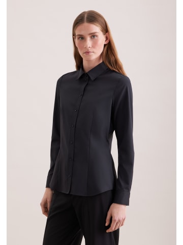 Seidensticker Klassische Bluse Regular in Schwarz