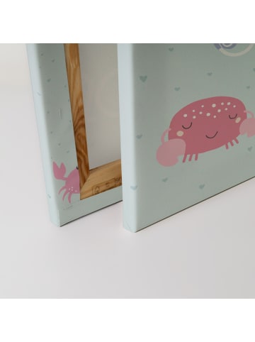 A.S. Création Leinwandbild Canvas Seafriends Blau