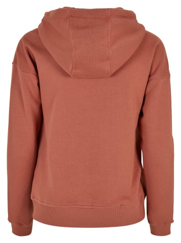 Urban Classics Zip-Kapuzenpullover in terracotta