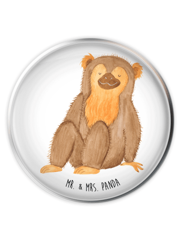 Mr. & Mrs. Panda Waschbecken Abfluss Affe ohne Spruch in Weiß