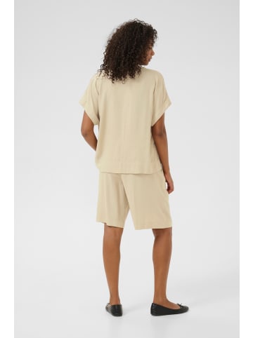 Kaffe Kurzarm-Bluse KAmilia Loose fit in Feather Gray
