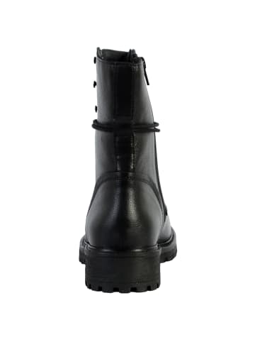 Geox Lederstiefelette „Hoara Tumb.Lea“ Schwarz