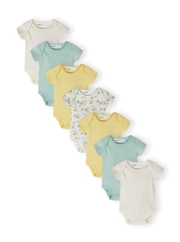 Minoti 7-er Pack Bodys NOSBABYPACK3 in weiß