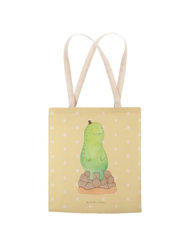 Mr. & Mrs. Panda Stofftragetasche Schildkröte Pause ohne Spruch in Gelb Pastell