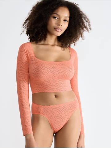 Sloggi Longsleeve ZERO Feel Bliss Top in LOVELY APRICOT