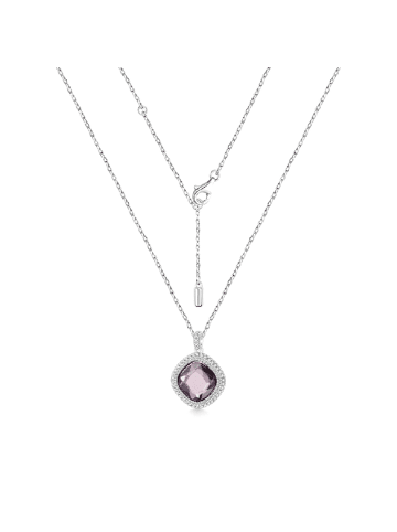 GNOCE Sterling Silber ZirkoniA Collier 45 cm