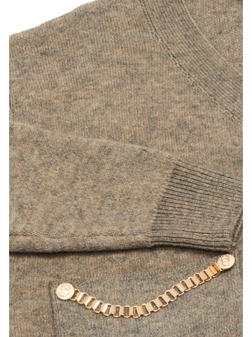 caissa Strickjacke in Taupe Melange