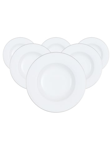 Villeroy & Boch Suppenteller Anmut Platinum No.1 in Weiß ø 24,8 cm in weiß