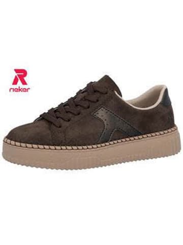 rieker Schnürschuh in grau