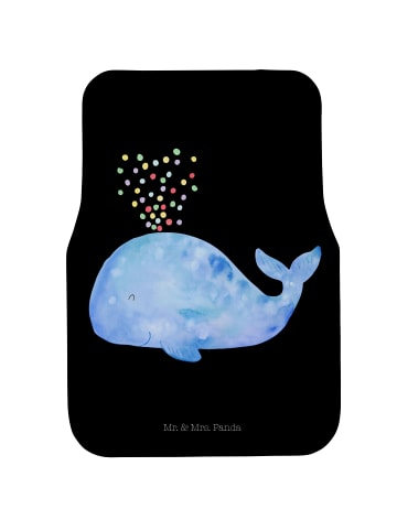 Mr. & Mrs. Panda Auto-Fußmatte Wal Konfetti ohne Spruch in Schwarz