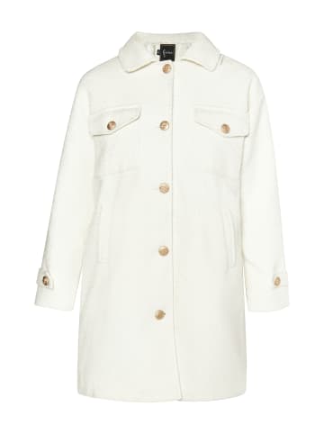 faina Damen Shirtjacket in Wollweiss