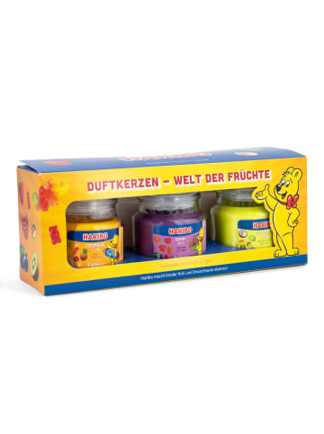 Haribo Haribo™ 3er Duftkerzen-Geschenkset "Welt der früchte"