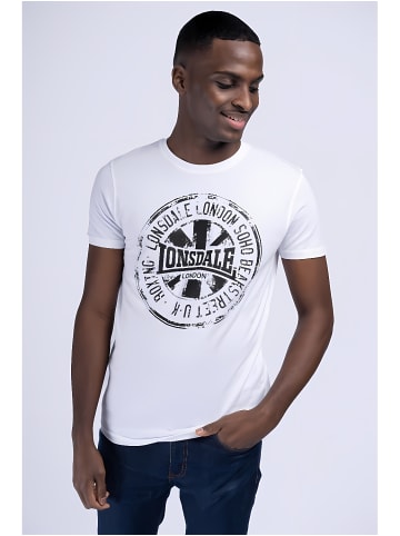 Lonsdale T-Shirt "Dildawn" in Black/White