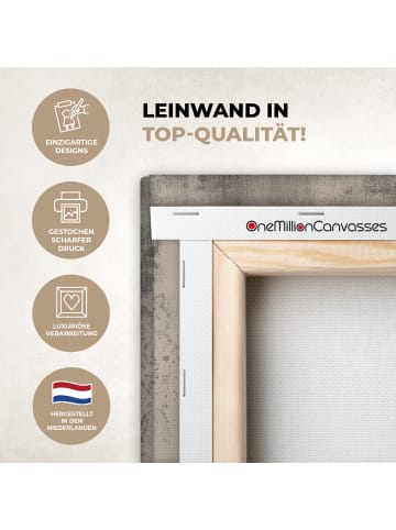 MuchoWow Leinwand Bilder Taupe