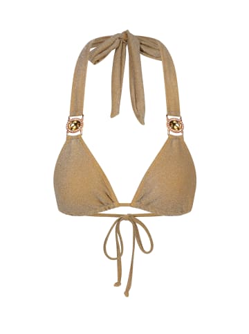 Moda Minx Bikinioberteil Lumiere Amour Triangle in Gold